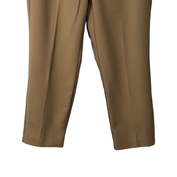 Nine West Womens Dress Pants Size 14 Beige Hook and Eye Pockets Straight - Picture 6 of 9